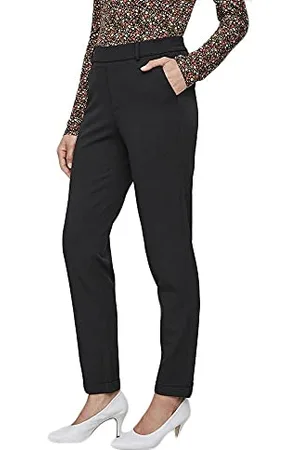 VERO MODA Damen Hose 10225280 Black1 Xl-32