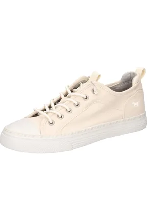 Mustang Damen 1376-308 Schnuerhalbschuh, ivory, 40 EU