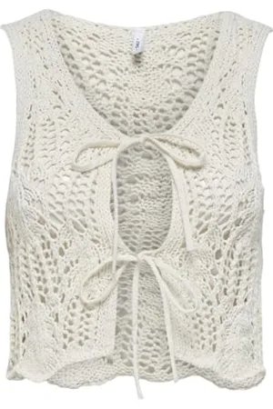 ONLY Onllizzy Life Sl Crochet Tie Vest KNT