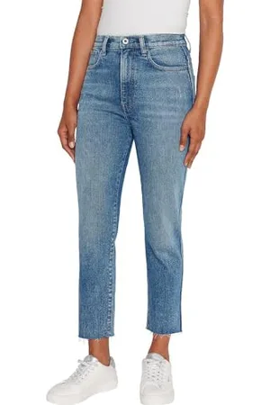 Pepe Jeans Damen Slim Jeans Uhw 7/8, Blau (Denim-RI1), 28W