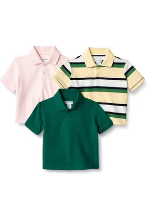 Amazon Jungen Poloshirt aus Baumwoll-Piqué mit Stretch-Anteil, 3er-Pack, , 2 Jahre