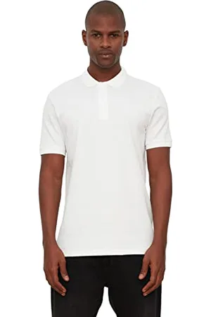 Trendyol Herren Männlicher Schlanker Fit-polo-kragen Kurzarm-polo-hals-t-shirt Polo Shirt Westlich, , XXL
