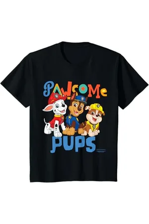 Paw Patrol Kinder - Chase Marshall Rubble Pawsome Pups T-Shirt
