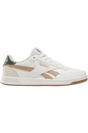 Reebok Damen Court Advance Sneaker, Chalk/BREAKAWAYGREEN/Earth, 40 EU