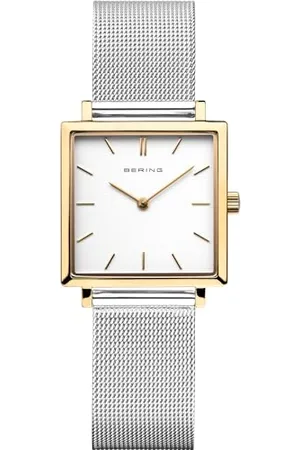 Bering Damen Analog Quarz Uhr mit Edelstahl Armband 18226-010