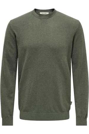 Only & Sons Herren Onsloui Reg 12 Mel Crew Knit Strickpullover, /Detail:Melange, S EU