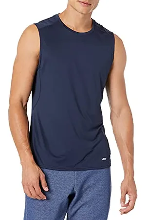 Amazon Herren Leichtes, Ärmelloses Muskelshirt Aus Schnelltrocknendem Funktionsstretch, , L