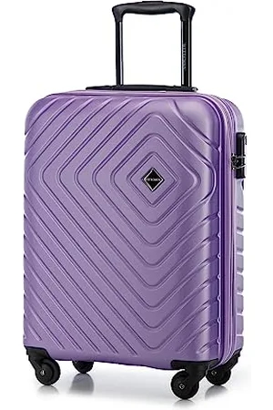 Wittchen Cube line Kabinenkoffer Handgepäck ABS Mit Geometrischer Prägung 4 Lenkrollen Teleskopgriff Kombinationsschloss Kabinengepäck Reisekoffer Größe S