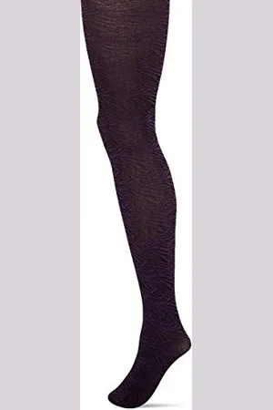 Hudson Damen Zebra Strumpfhose, 60 DEN, Violett , 36/38