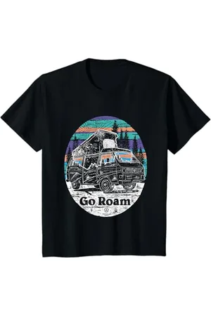 Volkswagen Kinder Campervan Go Roam Countryside Camping für Kinder T-Shirt