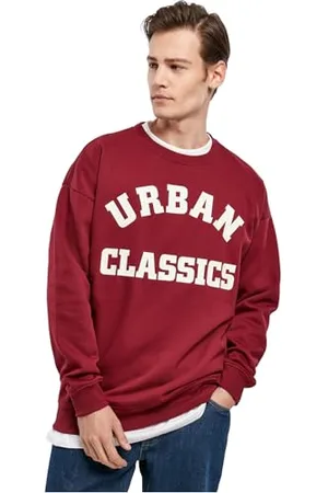 Urban classics Herren TB3815-College Print Crew Sweatshirts, , L