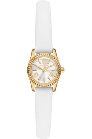 Michael Kors Damen Analog Quarz Uhr mit Leder Armband MK4900