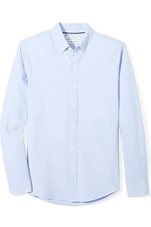 Amazon Herren Langärmeliges Oxford-Hemd, Schmale Passform, , XS