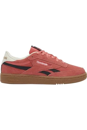 Reebok Club C Revenge Sneaker, SUNSETCORAL/BLACK/GUM, 35 EU