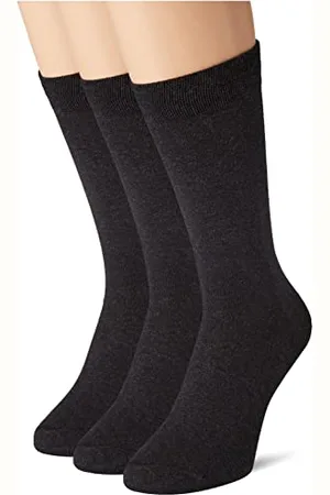 Dim Socken Atmungsaktive Stretch-Baumwolle Basique Baumwolle Herren x3, Grey, 43-46