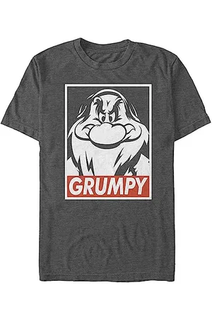 Disney Herren T-Shirt Schneewittchen und Sieben Zwerge Grumpy Graphic, , 3X-Groß