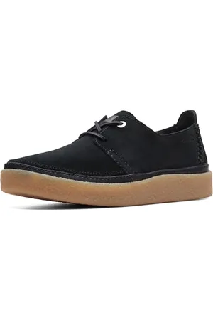 Clarks Herren Oakpark Lace Oxford, Schwarze Velourslederoptik, 42 EU