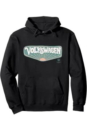 Volkswagen Retro 70er Jahre Sunset Logo Pullover Hoodie