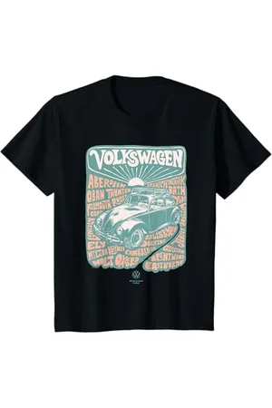 Volkswagen Kinder Käfer 70er Jahre Retro British Towns Cities Poster Kinder T-Shirt