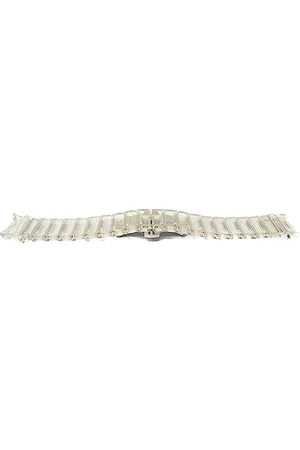 System-S Armband 20 mm aus PC für Samsung Galaxy Watch 5 4 Smartwatch in Glitzer Weiß