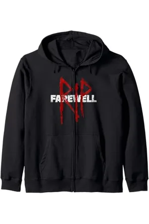 Playstation 3 Days Gone RIP Farewell Distressed Big Chest Logo Kapuzenjacke