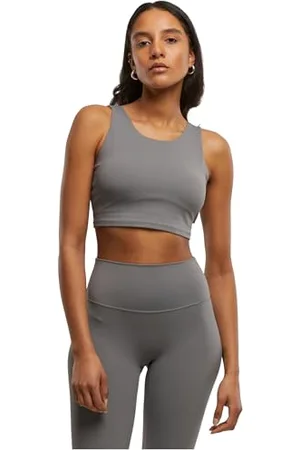Urban classics Damen Sport BH Ladies Sports Bra Low Back, Sport-BH mit integrierten Cups und tiefem Rückenausschnitt, Größen XS - XL