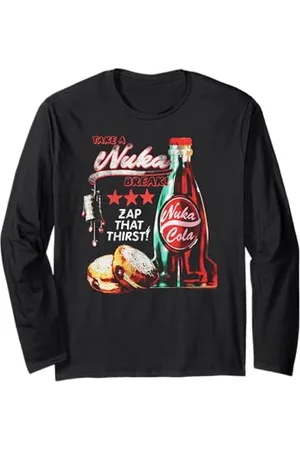 Fallout Video Game Take a Nuka Cola Break Zap That Thirst Langarmshirt