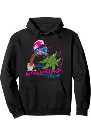 Disney 100 Stitch in Costume Cheshire Cat Wonderland Welcome Pullover Hoodie