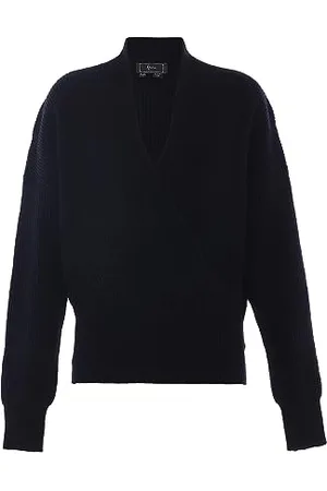 Faina Damen Cross V-Ausschnitt Fashion Knit Acryl Größe XL/XXL