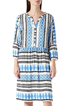 Cartoon Damen 1411/7071 Kleid, Blau, 36 EU
