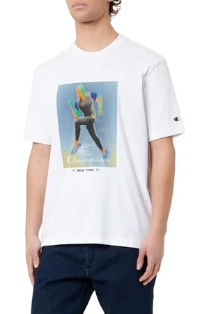 Champion Herren Legacy Modern Sport (220374) -Pro Jersey (220gr) Graphic Ss Crewneck T-Shirt, , M