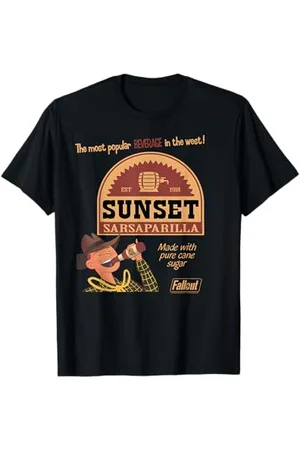 Fallout Video Game Sunset Sarsaparilla Vintage Ad T-Shirt