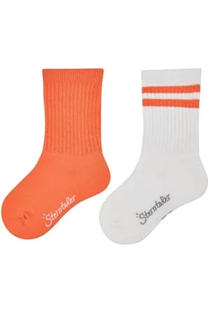 Sterntaler Socken Doppelpack Coolmax Rippe - Baby und Kindersocken - klassische Rippstruktur - Sport Socke - klimaregulierend - optimale Passform - 2er Pack Unisex Strümpfe - , Größe 26