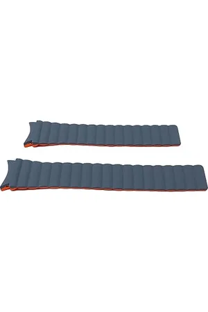 System-S Armband 20 mm aus Silikon magnetisch für Samsung Galaxy Watch 5 4 in Grau Orange