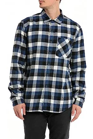 Replay Herren Hemd Langarm Kariert Flanell, (Mehrfarbig), XL