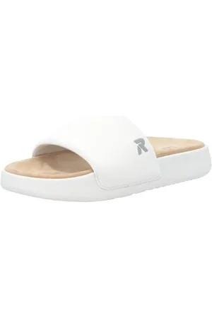 Rieker Damen Narooma W3250 Slide, Weiss, 45 EU
