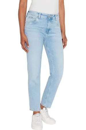 Pepe Jeans Damen Tapered Jeans Hw, Blau (Denim-PF3), 32W / 32L