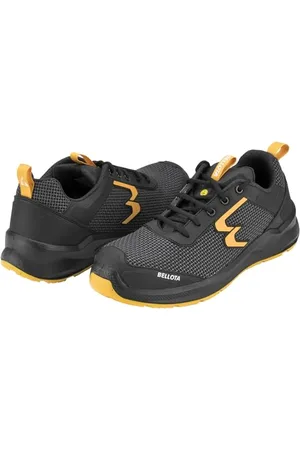 Bellota Unisex Zapatilla de Seguridad Run BAU-Schuhe, Schwarz/Gelb, 42 EU