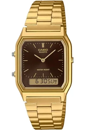 Casio Herren Analog Uhr mit Edelstahl Armband AQ-230GA-5AMQYDF