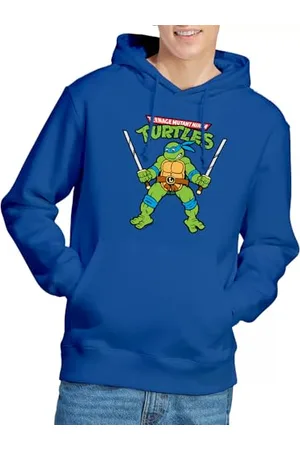 Teenage Mutant Ninja Turtles Unisex TMNT Retro Leo Hoodie Blue Kapuzenpullover, , M