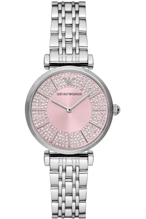 Emporio Armani Damen Analog Quarz Uhr mit Edelstahl Armband AR11686