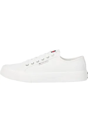 Tommy Hilfiger Herren Vulcanized Sneaker Schuhe, (Ecru), 41