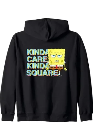 Spongebob Sponge Bob - Schwammkopf Kinda Care Kinda Square Kapuzenjacke