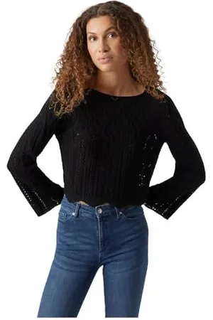 VERO MODA Damen Pullover 10289545 Black S