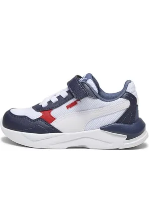 PUMA X-Ray Speed Lite AC Sneakers Kinder Sneaker, Navy-White-for All Time Red-Inky Blue, 29 EU