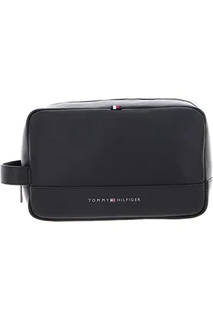 Tommy Hilfiger Herren Kulturbeutel TH Essential Pu Washbag Kunstleder, , Einheitsgröße