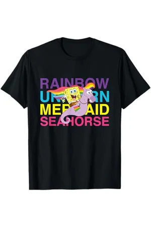 Spongebob Sponge Bob - Schwammkopf Rainbow Seahorse T-Shirt