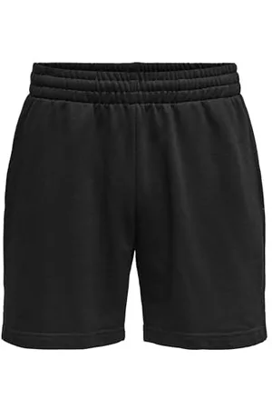 Only & Sons Herren ONSDAVID Shorts Sweat Sweatshorts, Black, M