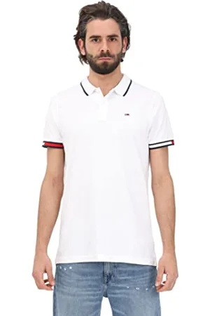 Tommy Hilfiger Herren TJM REG Flag Cuffs Polo DM0DM12963 Kurzarm Poloshirts, , 3XL