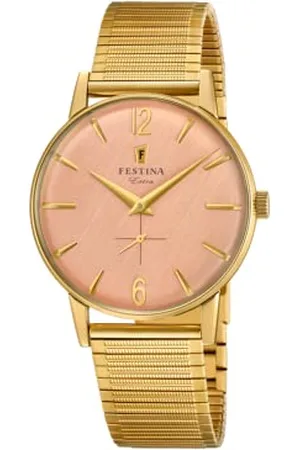Festina Herren Analog Quarz Uhr mit Edelstahl Armband F20251/3